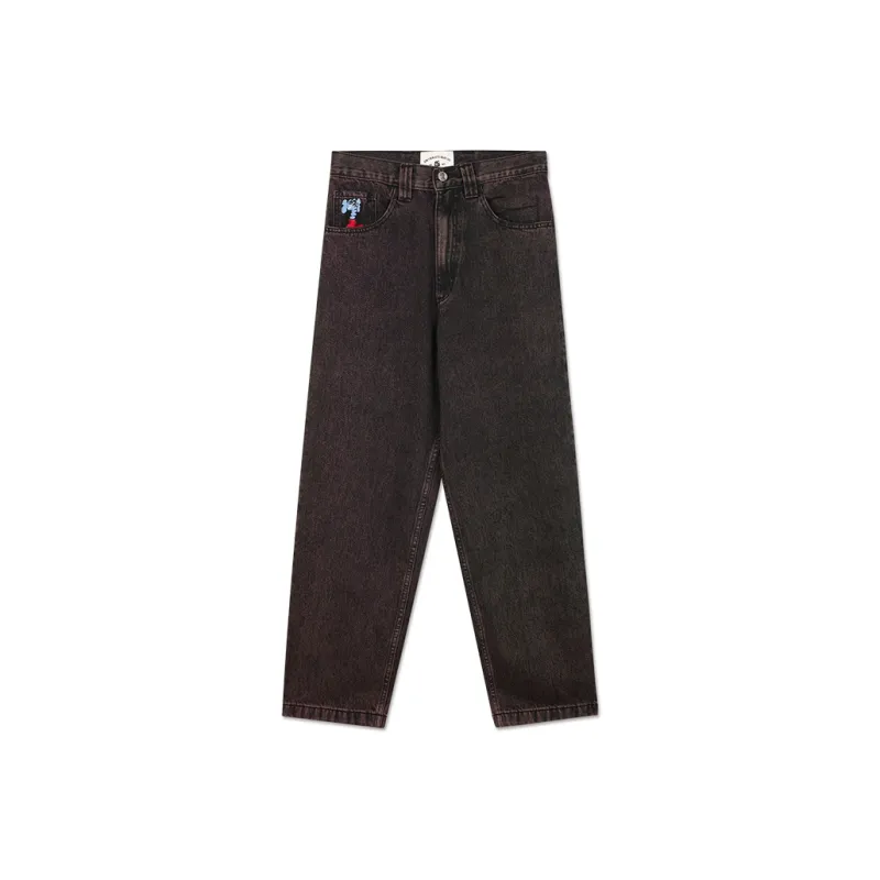 MIND ERROR Jeans Unisex Red Brown-0