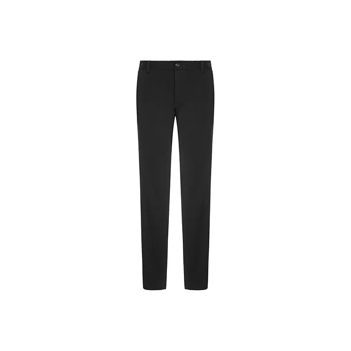 DAVID NAMAN Straight Thickened Casual Pants Men's Black-0