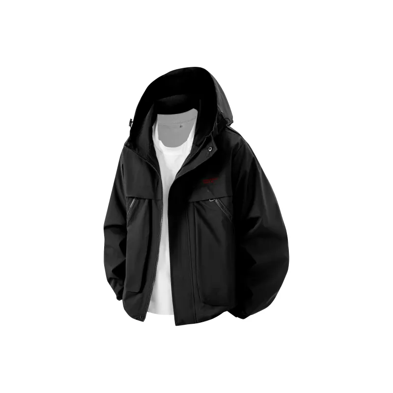 HOKLV Jackets Coats Unisex Apricot-2
