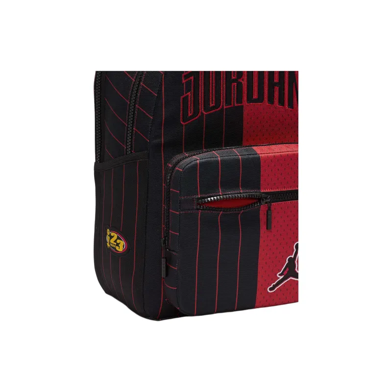 Jordan Polyester Backpack Unisex Black & Red-4