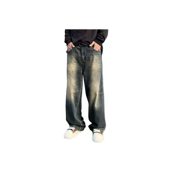 BAOMIKA Jeans Unisex Black Dream Blue