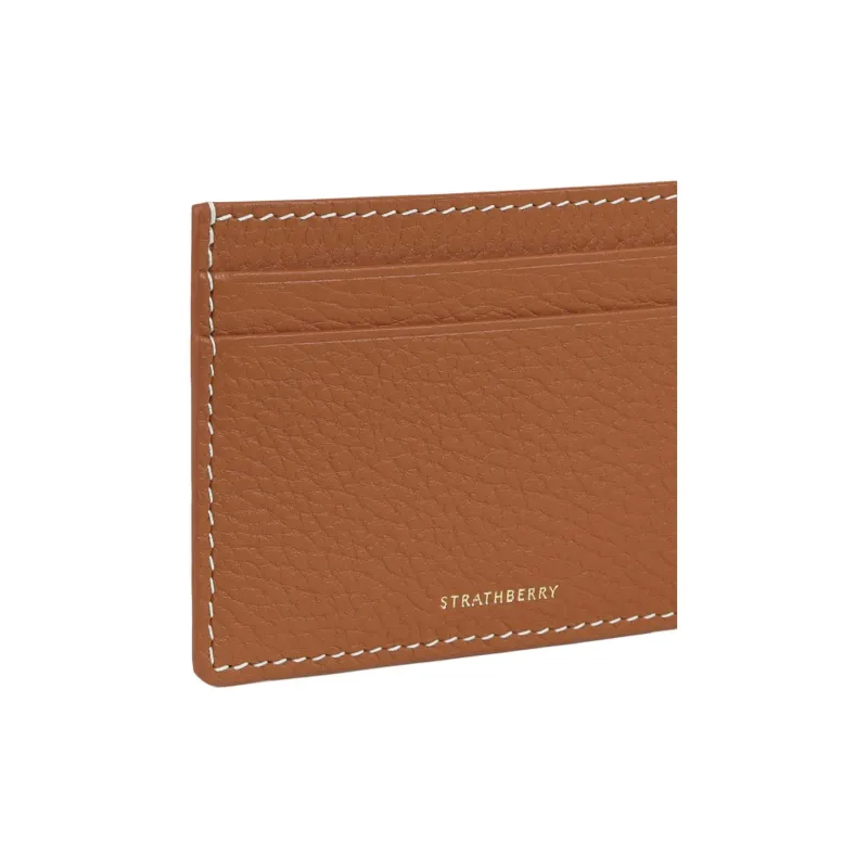 Strathberry Calfskin Card Holder Women's Brown-3
