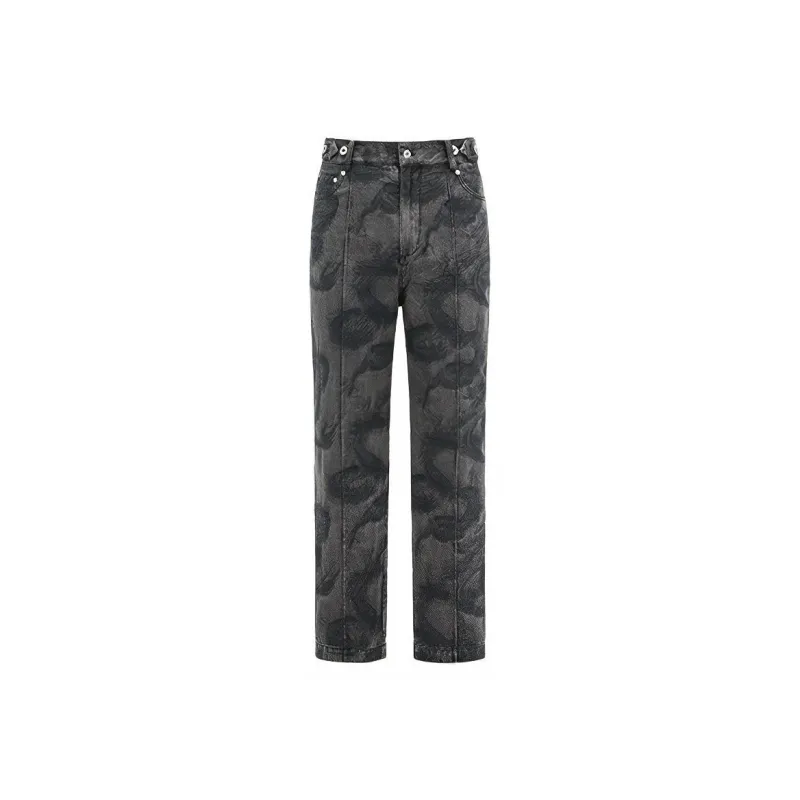 Feng Chen Wang Jeans Unisex Dark Gray-0