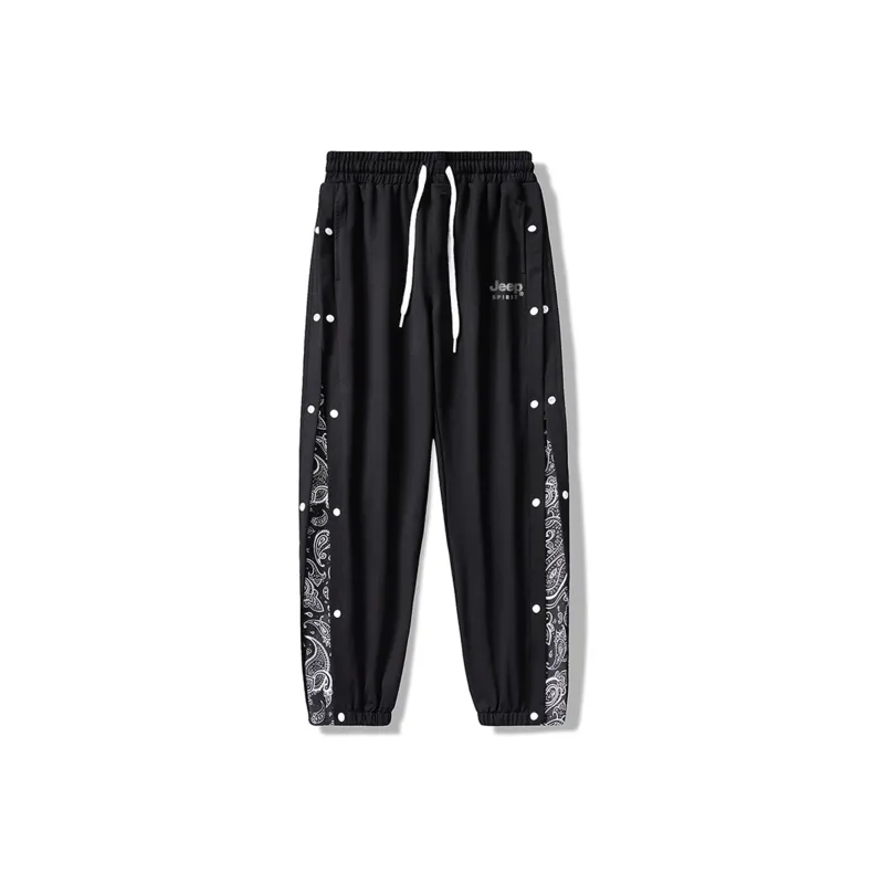 JEEP SPIRIT Summer And Fall Knitted Sweatpants Unisex-0