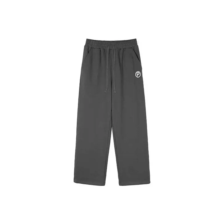 Phew Thickened Casual Pants Unisex Dark Gray-0