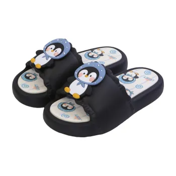 Thin Strips Sandal Slippers Women's, Black