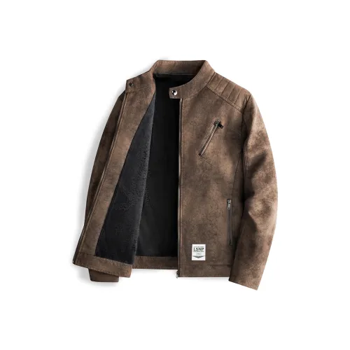 LISENPOK Leather Jackets Unisex