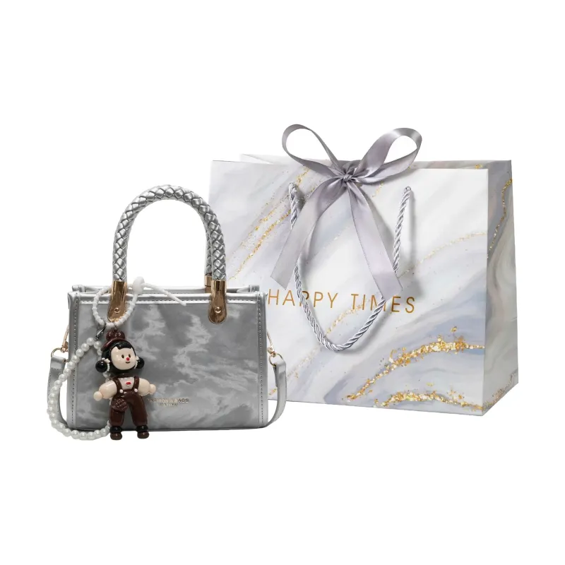 Miss Angel PU Handbag Women's Pink/Silver/Pink-8