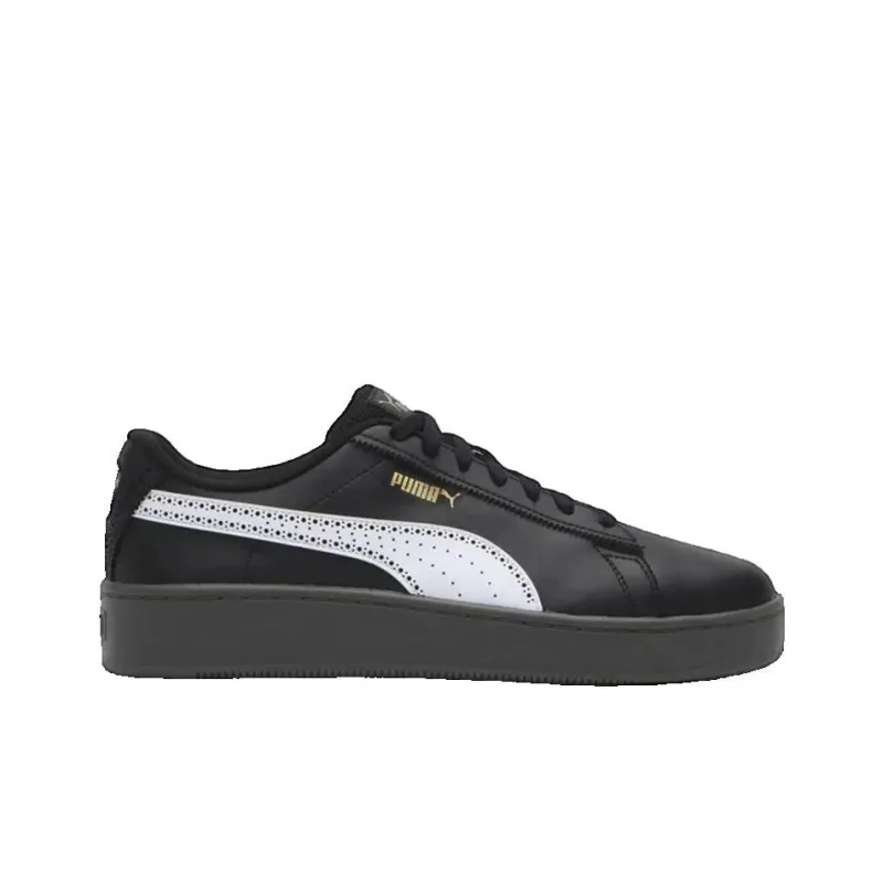 PUMA Sky Light Brogue Anti Slip Wear Resistant Low Top Skateboard Shoes Unisex Black White-1