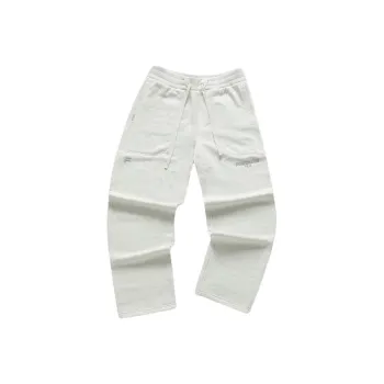 FILA FUSION Knitted Sweatpants Unisex Navy White Gray