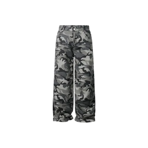 NANDCHN Jeans Unisex Camouflage