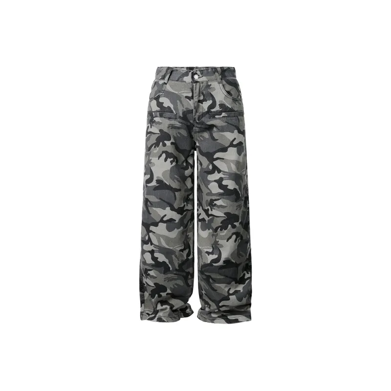 NANDCHN Jeans Unisex Camouflage-0