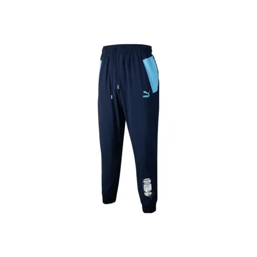 PUMA PUMA X PLAYSTATION Knitted Sports Pants Men's Tweed Blue