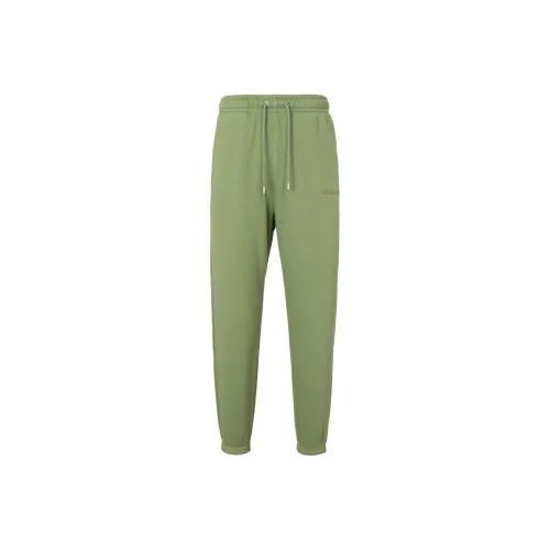 JORDAN Wordmark Knitted Sweatpants Men Light Olive Yellow
