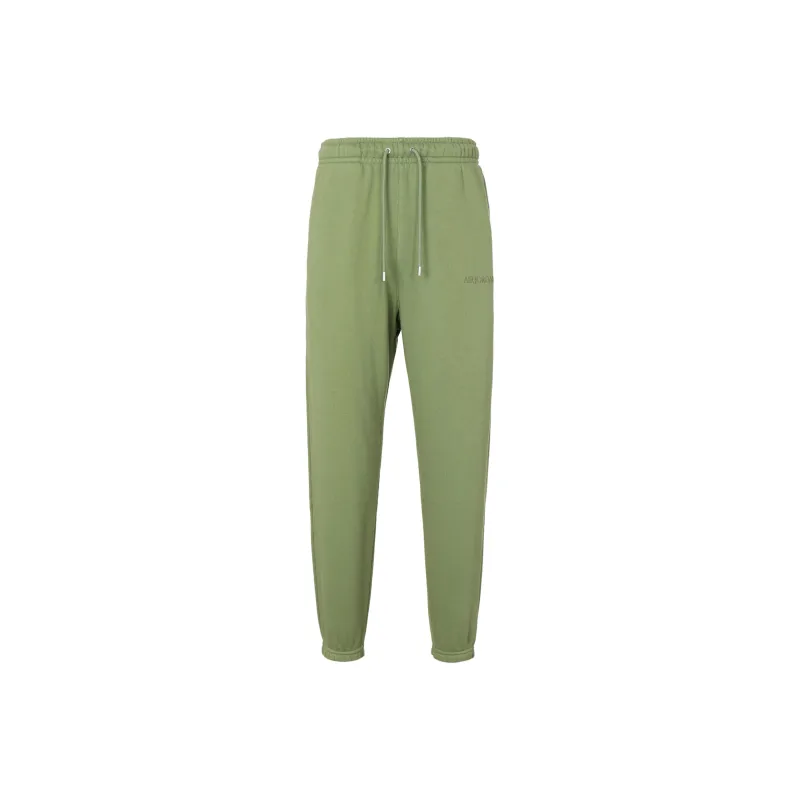 Jordan Wordmark Knitted Sweatpants Men Light Olive Yellow-0