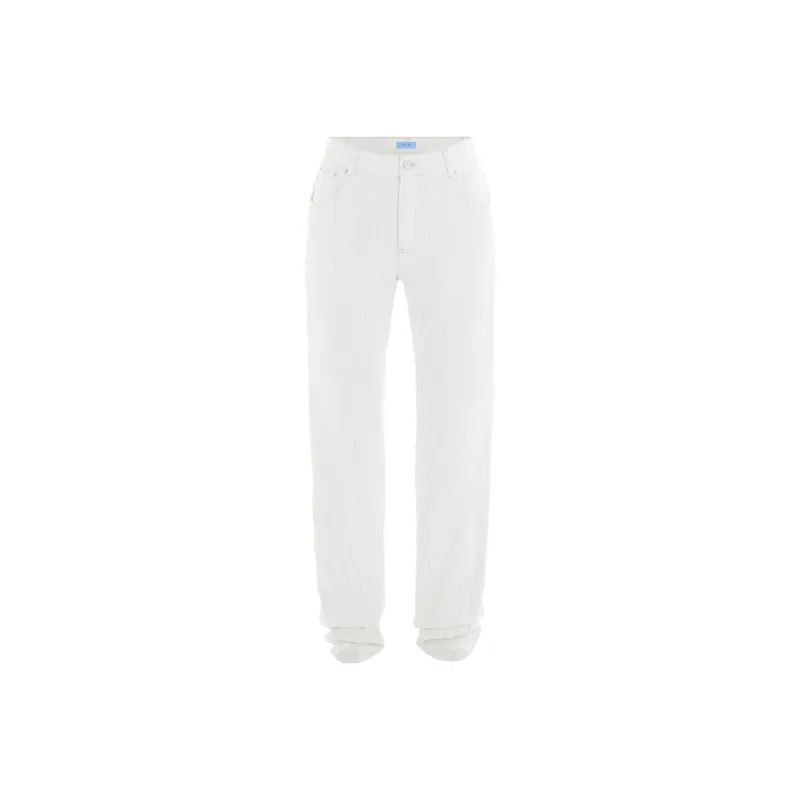 Mugler Jeans Unisex White-0