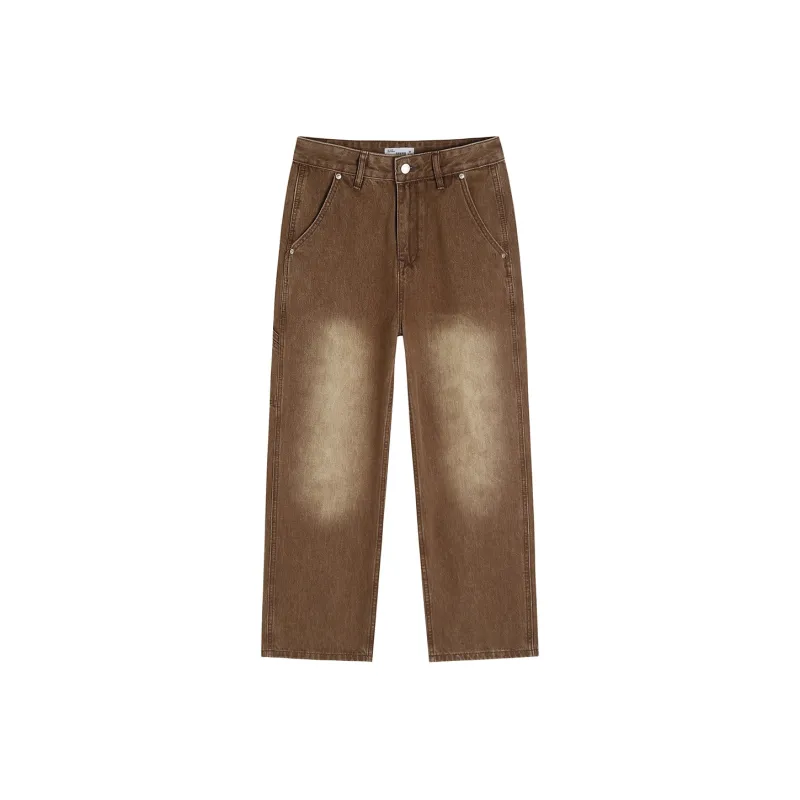 GUKUUL Jeans Unisex Vintage Brown-0