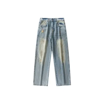 YINLEI Jeans Men Light Blue