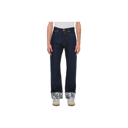 Alexander McQueen Graffiti Straight Jeans