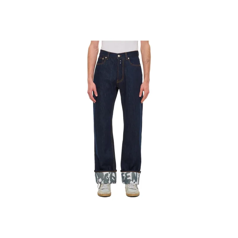 Alexander McQueen Graffiti Straight Jeans-0