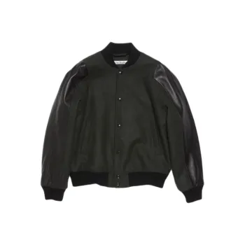 Acne Studios Buttoned Long Sleeved Bomber Jacket