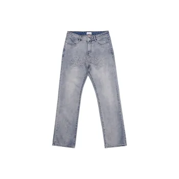 UNTILWERICH Jeans Unisex Gray Blue