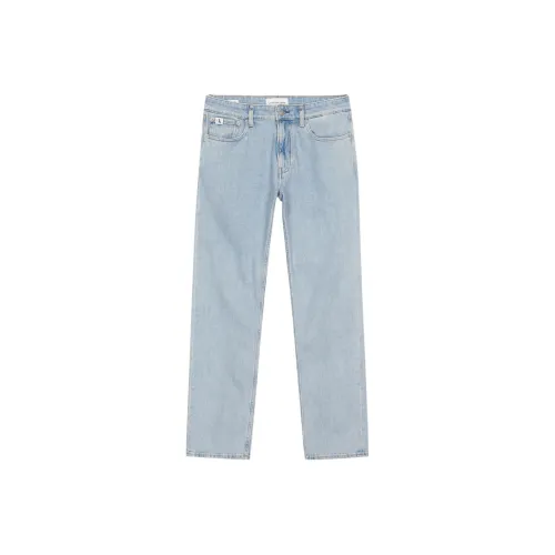 calvin Sneakers graphic Jeans Men's Light Blue