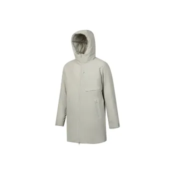 Saucony Down Jacket Men's Light Gray Yellow Khaki