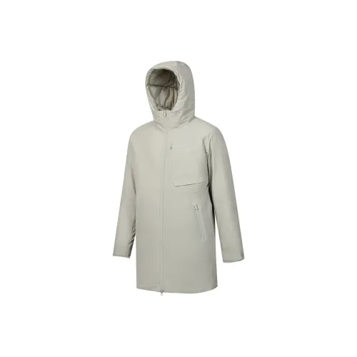 Saucony Down Jacket Men's Light Gray Yellow Khaki
