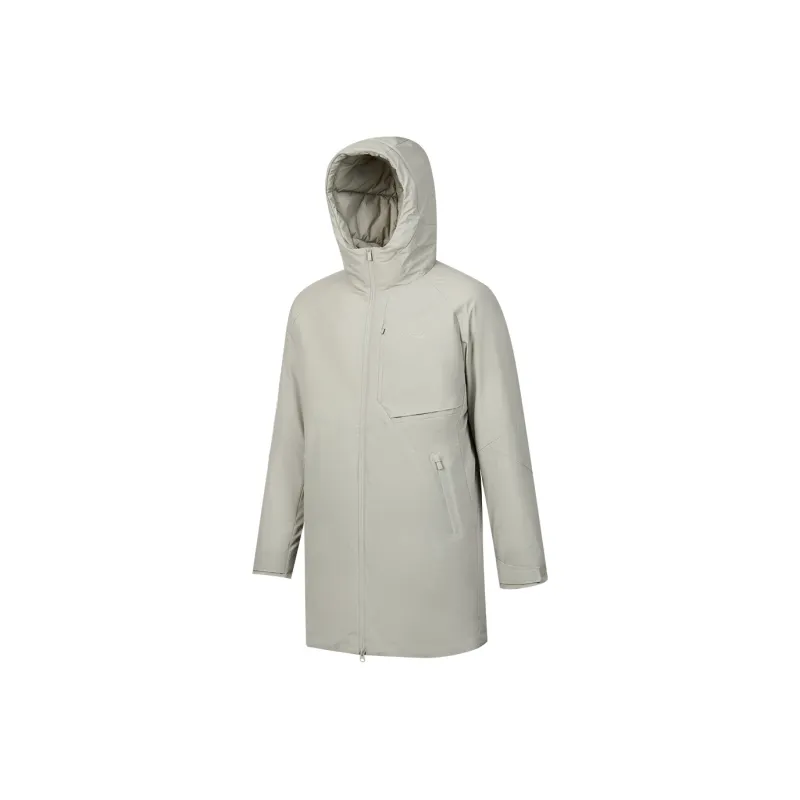 Saucony Down Jacket Men's Light Gray Yellow Khaki-0