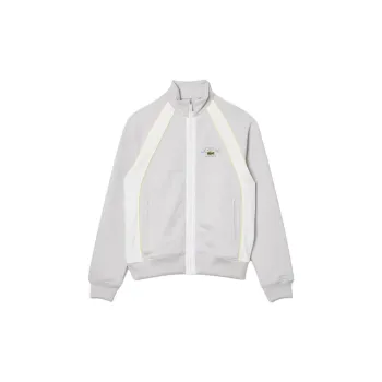 LACOSTE Jackets Coats Men's Light Gray/White/Yellow