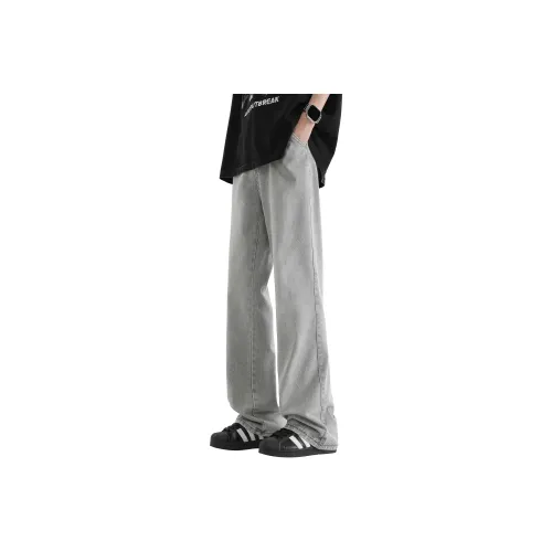 ZWWWZ Jeans Unisex Distressed White Black