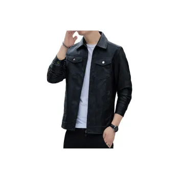 JEEP SPIRIT Leather Jacket Men's