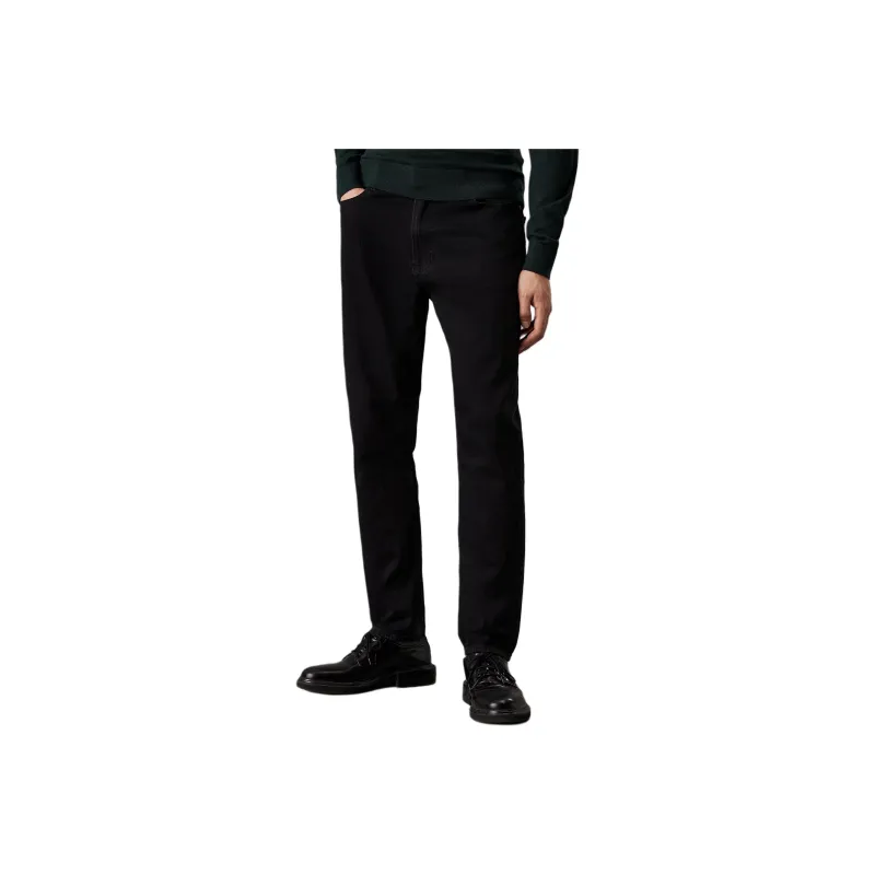 CALVIN KLEIN Jeans Europe Version Men's Black Washed-0