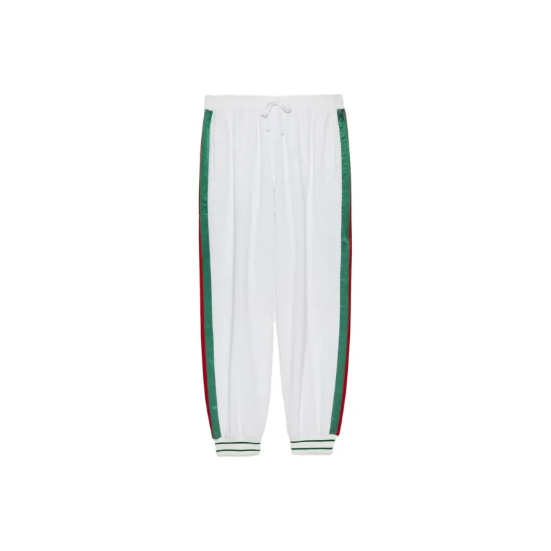 GUCCI SS23 Knitted Sports Pants Men's White-0