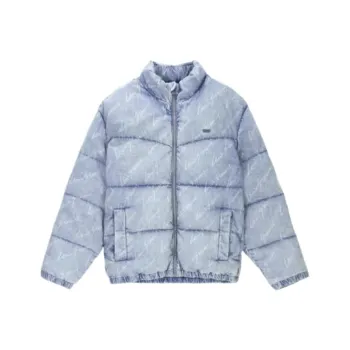 Levi's Down Jacket Men's Denim Blue