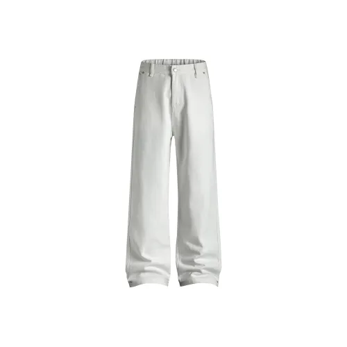 98SQUID Jeans Unisex White White