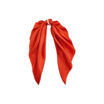 LAUREN RALPH LAUREN Silk Scarves Women's Orange