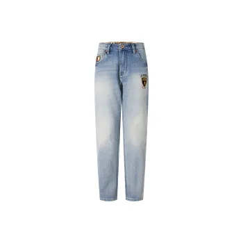 Automobili Lamborghini Jeans Unisex Light Blue