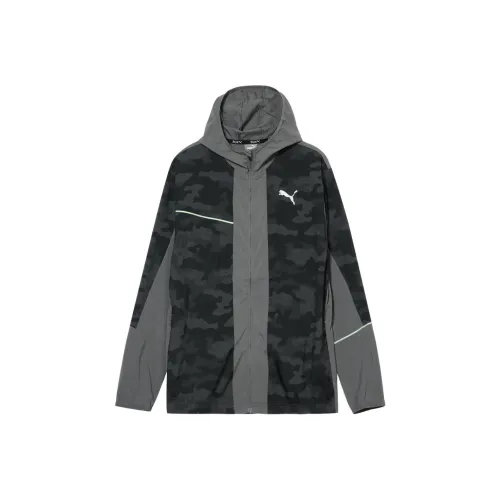 PUMA Trench Coat Men's Lime Gray