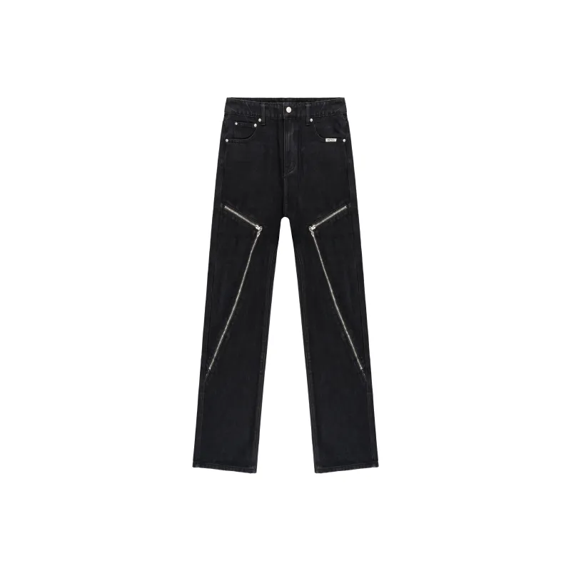 XINYINSU Jeans Unisex Black-0