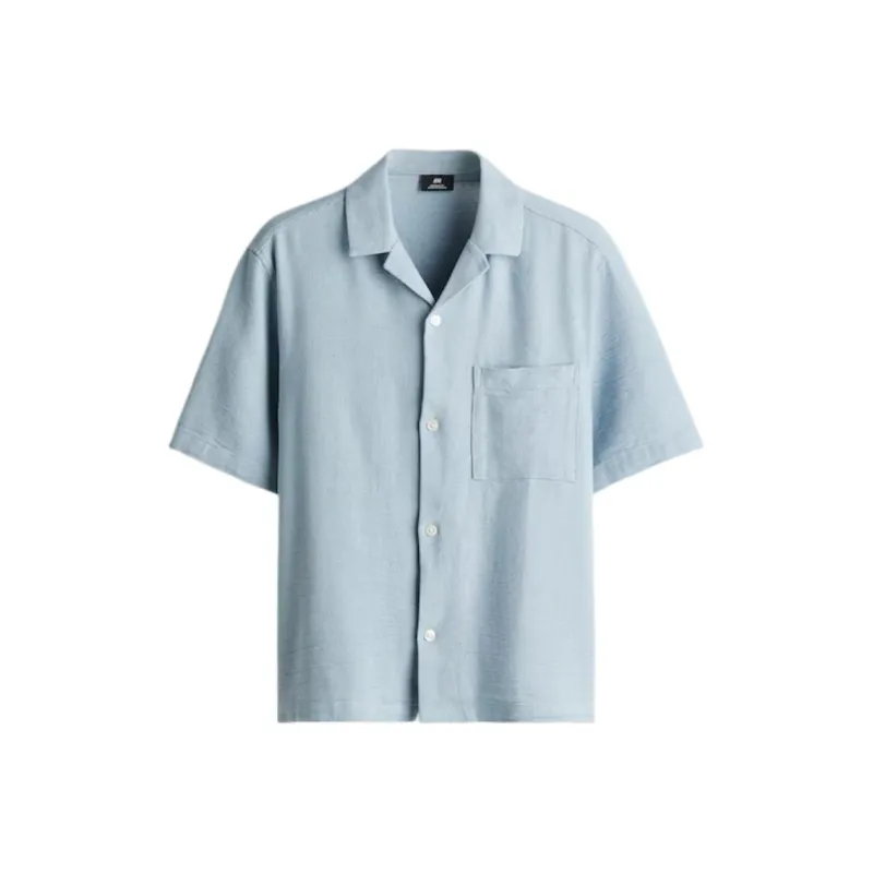 H&M Shirts Men Light Blue-0