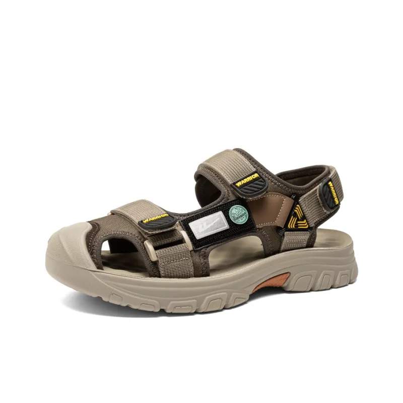 Warrior Beach Sandals Men's Khaki Brown-1
