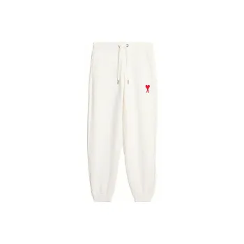 AMIPARIS Heart Series Knitted Sweatpants Unisex White