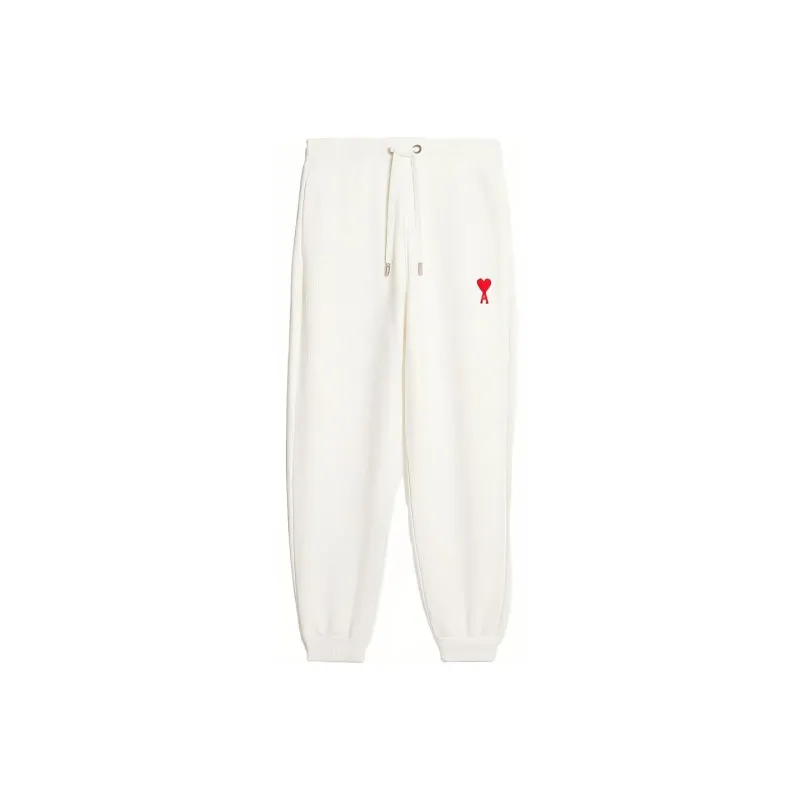 AMIPARIS Heart Series Knitted Sweatpants Unisex White-0