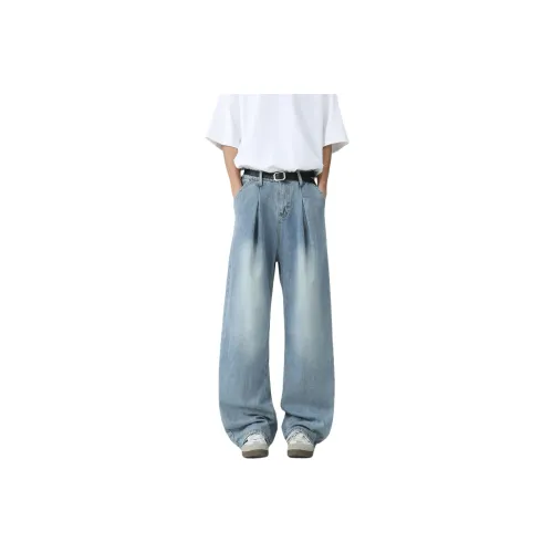 RASHOMONG Jeans Unisex Blue