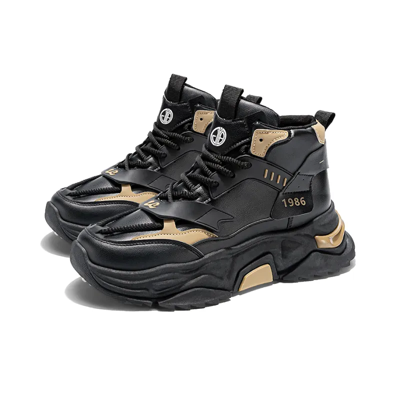 Yi Jiabao Cushioning, Wear Resistant High Top Chunky Sneakers Men's-12