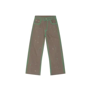 Voguo Relay Loose Fit Straight Fit Jeans Unisex