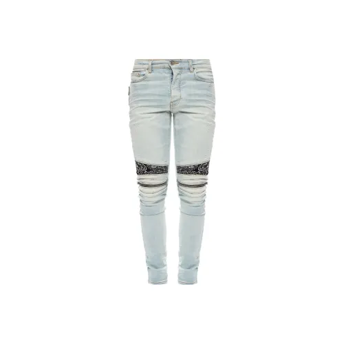 AMIRI MX2 Bandana Zip Knee Skinny handbag jeans