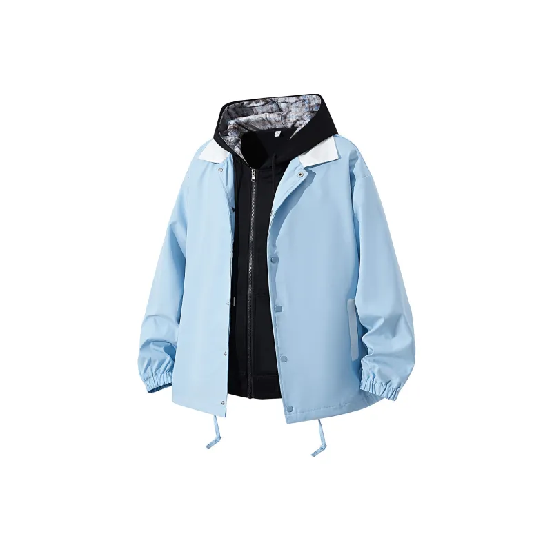 RAINCOME Jackets Coats Unisex Blue-2